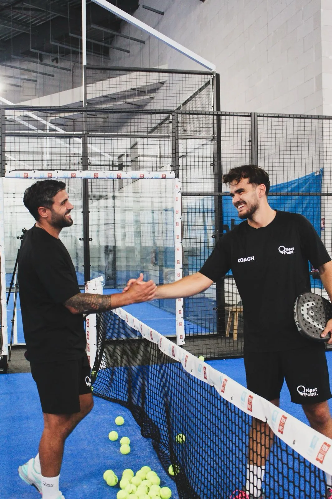 Johan Heros et l'équipe de coachs Next Point